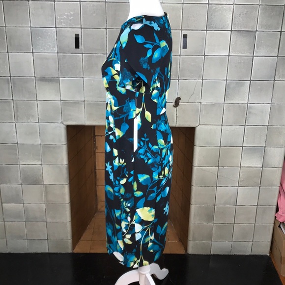 Calvin Klein Blue Floral Dress - Picture 4 of 7